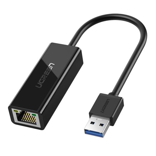 ADAPTOR RETEA Ugreen, "CR111" USB to Gigabit LAN Adapter, LED, negru "20256" (include TV 0.18lei) - 6957303822560