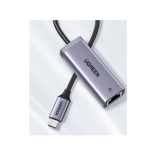ADAPTOR RETEA Ugreen, "CM209" extern, USB Type-C (T) la port Gigabit RJ-45, negru "50922" (include TV 0.18lei) - 6957303859221