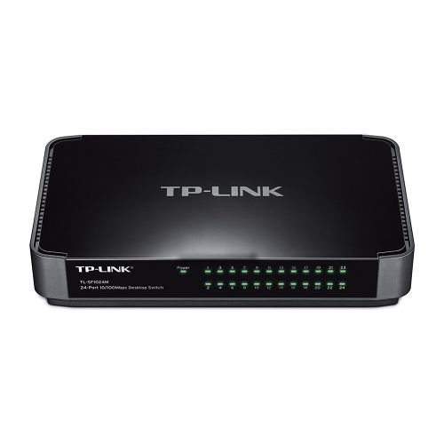 SWITCH TP-LINK 24 porturi 10/100Mbps, carcasa plastic "TL-SF1024M" (include TV 1.75lei)