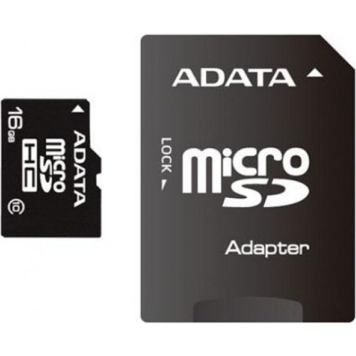 CARD MicroSD ADATA,  16 GB, MicroSDHC, clasa 10, standard UHS-I U1, "AUSDH16GUICL10-RA1" (include TV 0.03 lei)