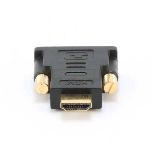 ADAPTOR video GEMBIRD, HDMI (T) la DVI-D SL (T), conectori auriti, black, "A-HDMI-DVI-1" (include TV 0.06 lei)