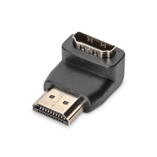 ASSMANN HDMI adapter type A 90deg angled M/F Ultra HD 60p bl gold "AK-330502-000-S"