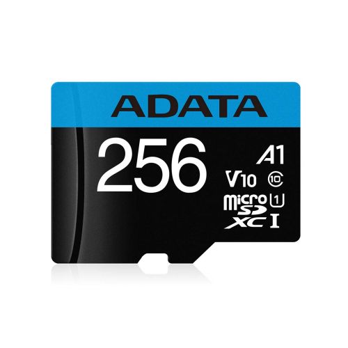 CARD MicroSD ADATA, 256 GB, MicroSDXC, clasa 10, standard UHS-I U1, "AUSDX256GUICL10A1-RA1" (include TV 0.03 lei)