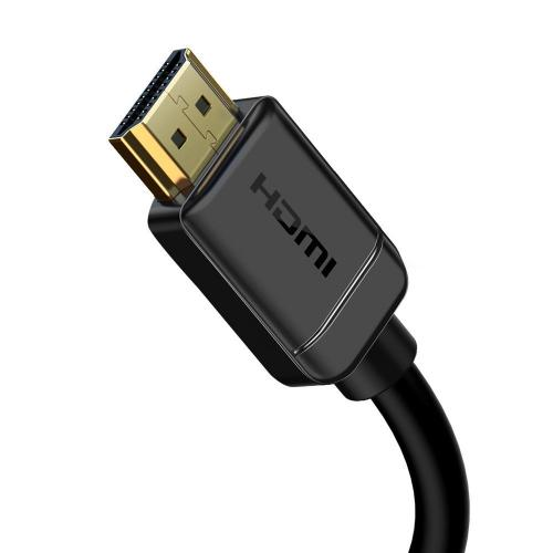 CABLU video Baseus HD Series, HDMI (T) la HDMI (T), rezolutie maxima 4K UHD (3840 x 2160) la 60 Hz, conectori auriti, 3m, negru "CAKGQ-C01" (include timbru verde 0.75 lei) - 6953156222533