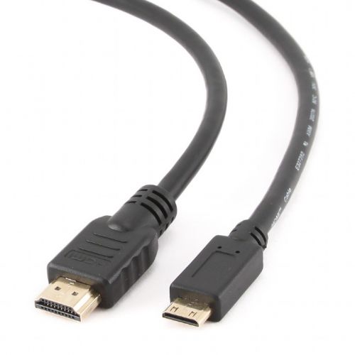 CABLU video GEMBIRD, adaptor HDMI (T) la Mini-HDMI (Type C)(T), 3m, conectori auriti, rezolutie maxima 4K DCI (4096 x 2160) la 60 Hz, negru, "CC-HDMI4C-10" (include TV 0.18lei)