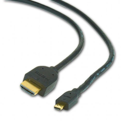 CABLU video GEMBIRD, adaptor HDMI (T) la Micro-HDMI (T), 4.5m, conectori auriti, negru, "CC-HDMID-15" (include TV 0.18lei)