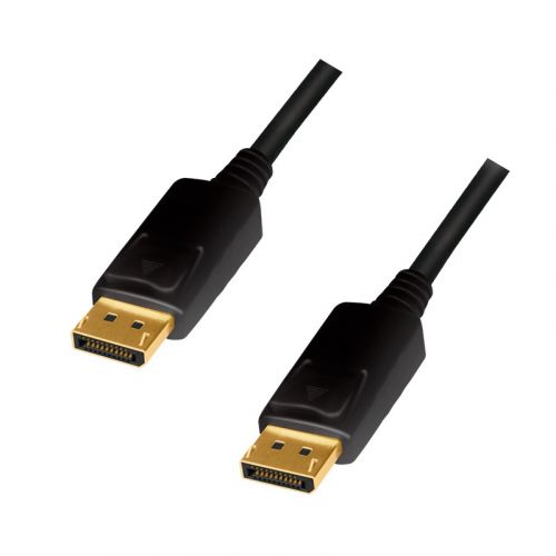 CABLU video LOGILINK, DisplayPort (T) la DisplayPort (T) 1.2, 1m, conectori auriti, rezolutie maxima 4K (3840 x 2160) la 60 Hz, plastic, triplu ecranaj, negru, "CD0100" (include TV 0.06 lei)