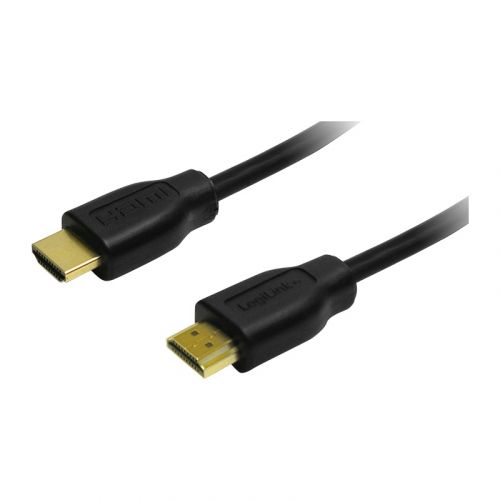 CABLU video LOGILINK, HDMI (T) la HDMI (T), 1.5m, conectori auriti, rezolutie maxima 4K UHD (3840 x 2160) la 30 Hz, negru, "CH0036" (include TV 0.06 lei)