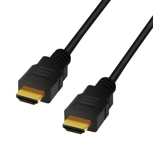 CABLU video LOGILINK, HDMI (T) la HDMI (T), 2m, conectori auriti, rezolutie maxima 8K (7680 x 4320) la 60 Hz, negru, "CH0078" (include TV 0.18lei)