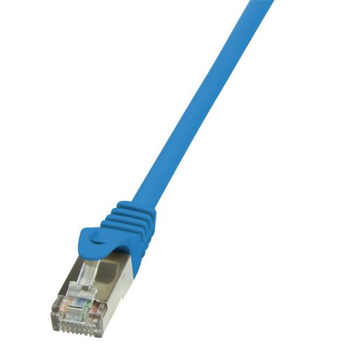 PATCH CORD FTP LOGILINK Cat5e, cupru-aluminiu, 7.5 m, albastru, AWG26, ecranat "CP1086S" (include TV 0.18lei)