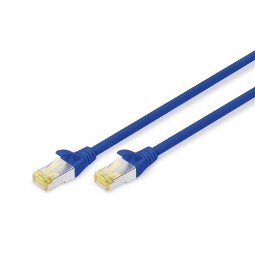 DIGITUS CAT 6A S-FTP patch cable Cu LSZH AWG 26/7 length 5 m color blue "DK-1644-A-050/B"
