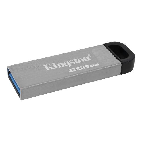 MEMORIE USB 3.2 KINGSTON 256 GB, clasica, carcasa metalic, argintiu, "DTKN/256GB" (include TV 0.03 lei)