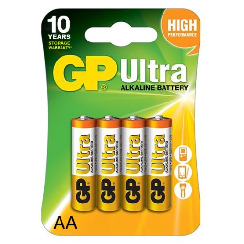 Baterie GP Batteries, Ultra Alcalina AA (LR6) 1.5V alcalina, blister 4 buc. "GP15AU-2UE4" "GPPCA15AU017" (include TV 0.32lei)