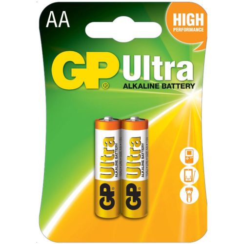 Baterie GP Batteries, Ultra Alcalina AA (LR6) 1.5V alcalina, blister 2 buc. "GP15AU-2UE2" "GPPCA15AU016" (include TV 0.16lei)