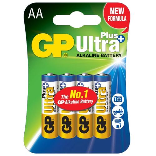 Baterie GP Batteries, Ultra+ Alcalina AA (LR6) 1.5V alcalina, blister 4 buc. "15AUP-U4" "GPPCA15UP032" (include TV 0.16lei)