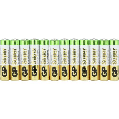Baterie GP Batteries, Super Alcalina AAA (LR03) 1.5V alcalina, shrink 12 buc. "GP24A-2VES12" "GPPCA24AS115" - 18349 (include TV 0.96lei)