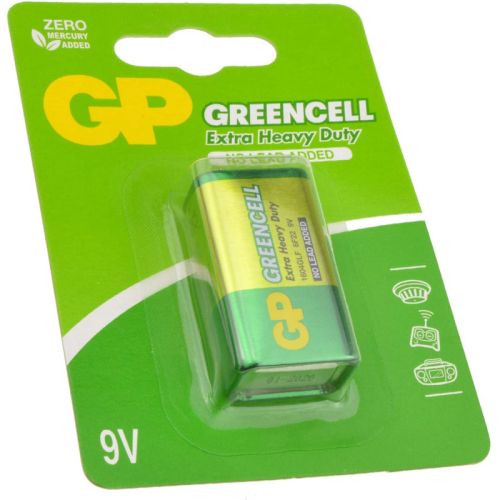Baterie GP Batteries, Greencell (6LF22) 9V carbon zinc, blister 1 buc. "GP1604GLF-2UE1" "GPPVCF9VG006" (include TV 0.08lei)