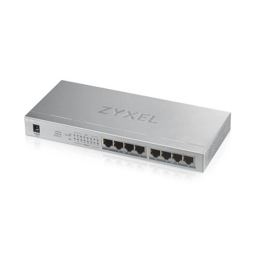 SWITCH PoE ZYXEL, "GS1008-HP"port Gigabit x 8, unmanaged, nerackabil, carcasa metalica, "GS1008HP-EU0101F" (include TV 1.75lei)