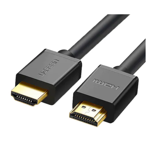 CABLU video Ugreen, "HD104" HDMI (T) la HDMI (T), rezolutie maxima 4K UHD (3840 x 2160) la 60 Hz, conectori auriti, 2m, negru "10107" (include TV 0.15 lei) - 6957303811076