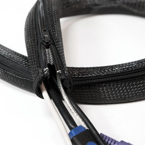 MANSON protectie cabluri LOGILINK, cu fermoar, diametru 50mm, 1m, negru, "KAB0048"