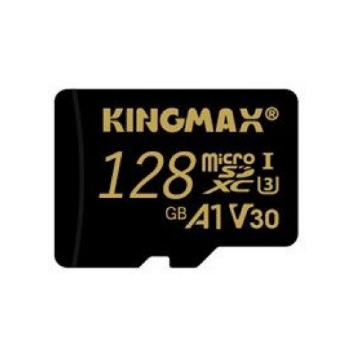 CARD MicroSD KINGMAX, 128 GB, MicroSDXC, clasa 10, standard UHS-I U3, "KM128GMCSDUHSPM1A" (include TV 0.03 lei)