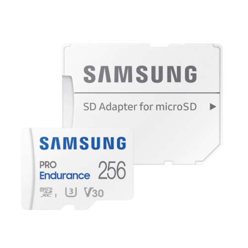 SAMSUNG PRO Endurance microSD Class10 256GB incl adapter R100/W30 up to 140160 hours, "MB-MJ256KA/EU" (include TV 0.03 lei)