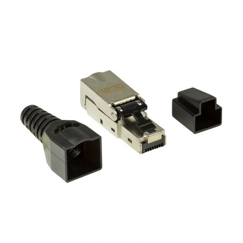 MUFA RJ-45 LOGILINK pt. cablu FTP, SFTP, Cat6a, RJ-45 (T), ecranat, aliaj zinc ecranat, manson, pentru cablu solid/litat AWG22-26, 1 buc, "MP0044"