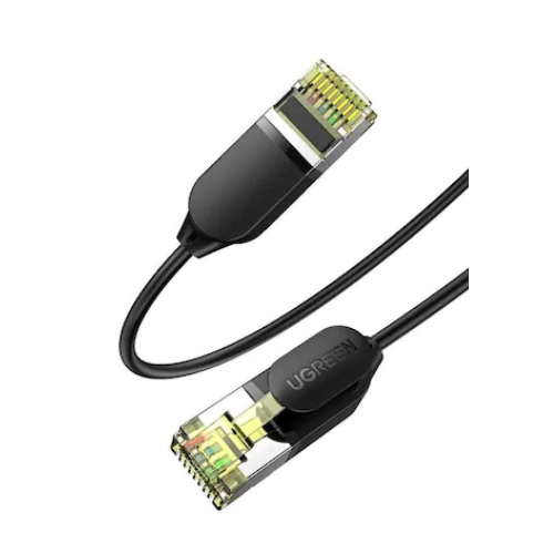PATCH CORD UTP Ugreen Cat7, "NW149" fire din cupru, tiny cable, viteza maxima 10 Gbps, 5m, negru "80419" (include TV 0.06 lei) - 6957303884193