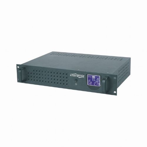 UPS GEMBIRD, Line Int. cu management, rack, 1500VA/900W, AVR, IEC x 4, 2 x baterie 12V/8Ah, display LCD, back-up 1 - 10 min., "UPS-RACK-1500", (include TV 10lei)