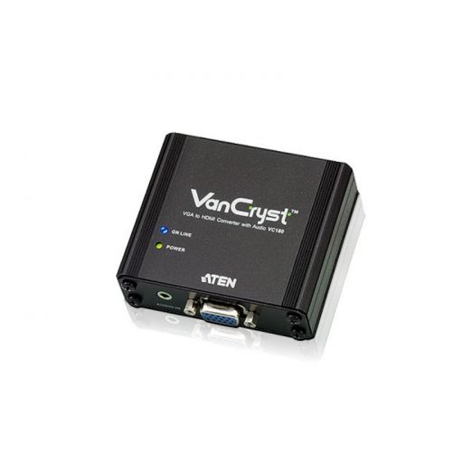 CABLU video ATEN, cablu or adaptor video, VGA (M) | Jack 3.5mm (M) la HDMI (M), Full HD (1920x1080) la 60Hz, "VC180-A7-G" (include TV 0.18lei)