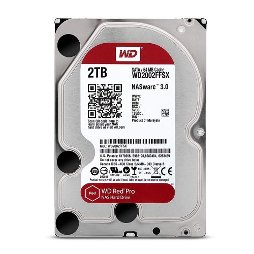 HDD WD 2 TB, Red Pro, 7.200 rpm, buffer 64 MB, pt. NAS, "WD2002FFSX"