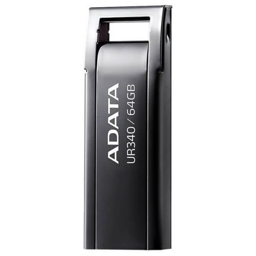 USB ADATA UR340 64GB BLACK METALIC "AROY-UR340-64GBK" (include TV 0.03 lei)
