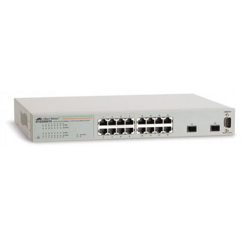 SWITCH ALLIED TELESIS, GS950/16, 10/100 x 16, SFP x 2, managed, rackabil Layer 2 , carcasa metalica, "AT-GS950/16-50" (include TV 1.75lei)