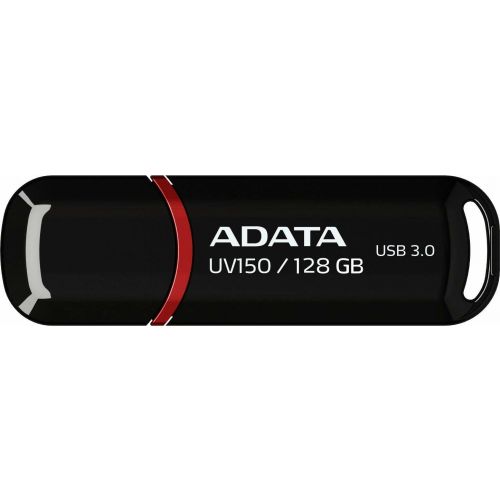 MEMORIE USB 3.2 ADATA 128 GB, cu capac, carcasa plastic, negru, "AUV150-128G-RBK" (include TV 0.03 lei)