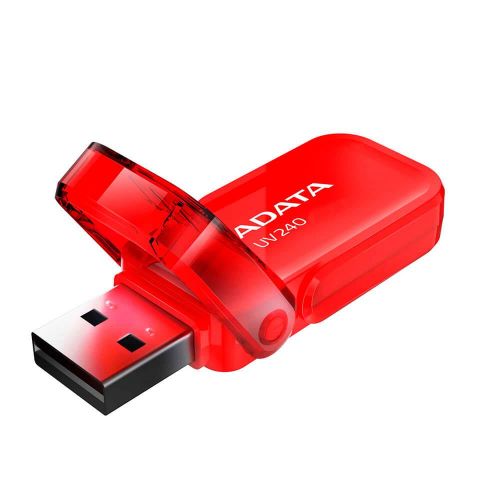 MEMORIE USB 2.0 ADATA 32 GB, cu capac, carcasa plastic, rosu, "AUV240-32G-RRD" (include TV 0.03 lei)