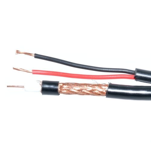 Cablu coaxial CUPRU INTEGRAL RG59 + 2X0,75 alimentare 100M NetworkStore , NST-RG59CU-100M
