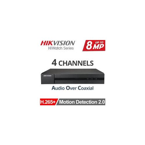 DVR 4 canale analog cu  inregistrare pana la 8MP + 2 canale IP 8MP, 1xHDD, Audio, AcuSense - HikVision HiWatch HWD-7104MH-G4