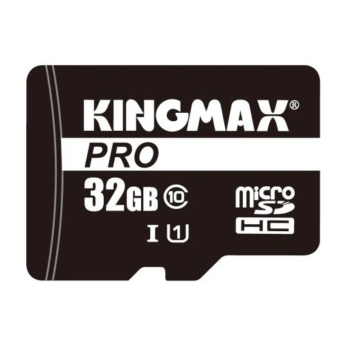 CARD MicroSD KINGMAX,  32 GB, MicroSDHC, clasa 10, standard UHS-I U1, "KM-PS04-32GB-PRO" (include TV 0.03 lei)