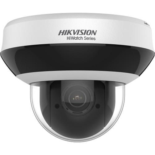 Camera supraveghere IP Dome PTZ Hikvision HiWatch HWP-N2404IH-DE3F, 4MP, IR 20 m, 2.8 - 12 mm, motorizat, slot card, detectie miscare, PoE