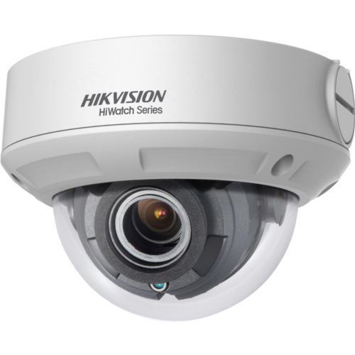 Camera supraveghere IP Dome Hikvision HiWatch HWI-D640H-ZC, 4MP, IR 30 m, 2.8 - 12 mm, motorizat, slot card, detectie miscare, PoE