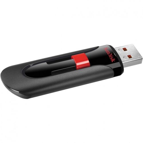 MEMORIE USB 2.0 SANDISK 32 GB, retractabila, carcasa plastic, negru, "SDCZ60-032G-B35" (include TV 0.03 lei)