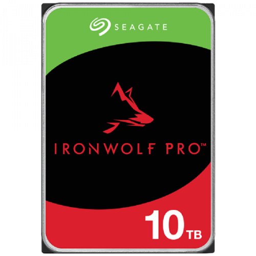 HDD NAS SEAGATE IronWolf Pro 10TB CMR 3.5", 256MB, SATA 6Gbps, 7200RPM, RV Sensors, Rescue Data Recovery Services 3 ani, TBW: 550TB, "ST10000NT001"