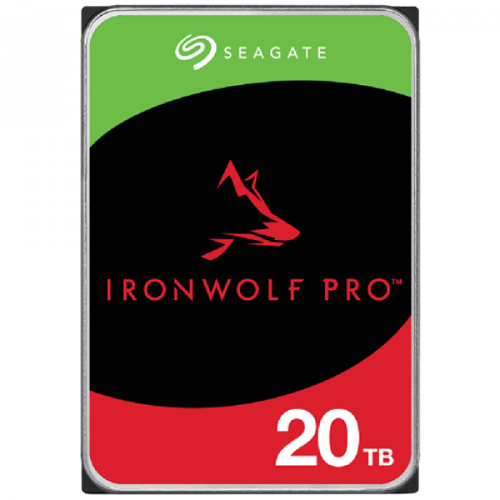 HDD NAS SEAGATE IronWolf Pro 20TB CMR 3.5", 256MB, SATA 6Gbps, 7200RPM, RV Sensors, Rescue Data Recovery Services 3 ani, TBW: 550TB "ST20000NT001",