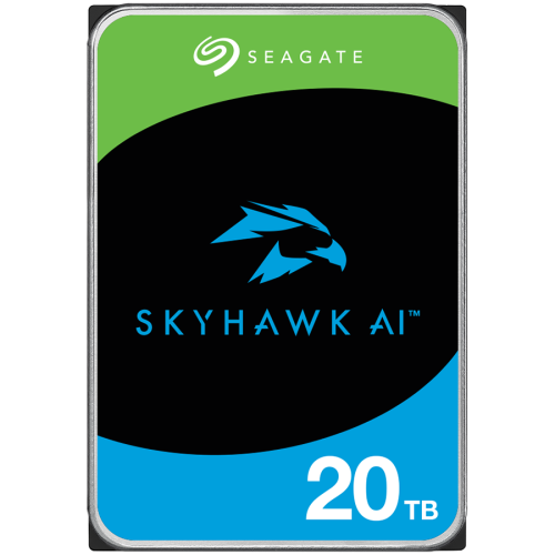 HDD Video Surveillance SEAGATE SkyHawk AI 20TB CMR (3.5", 256MB, SATA 6Gbps, RV Sensors, Rescue Data Recovery Services 3 ani, 550TB/year, Health Management) "ST20000VE002"