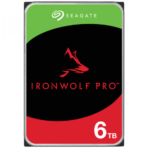 HDD NAS SEAGATE IronWolf Pro 6TB CMR 3.5", 256MB, SATA 6Gbps, 7200RPM, RV Sensors, Rescue Data Recovery Services 3 ani, TBW: 550TB, "ST6000NT001"