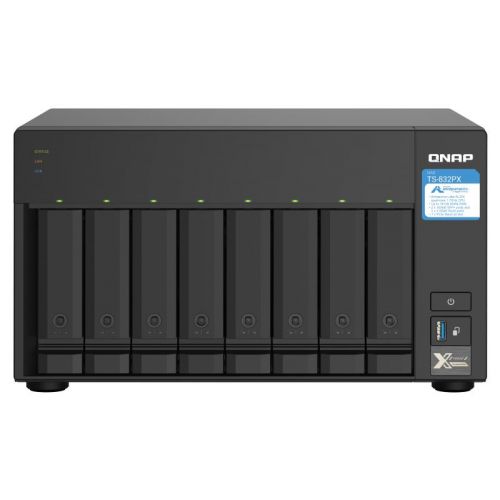 NAS STORAGE TOWER 8BAY/NO HDD TS-832PX-4G QNAP, "TS-832PX-4G" (include TV 8.00 lei)