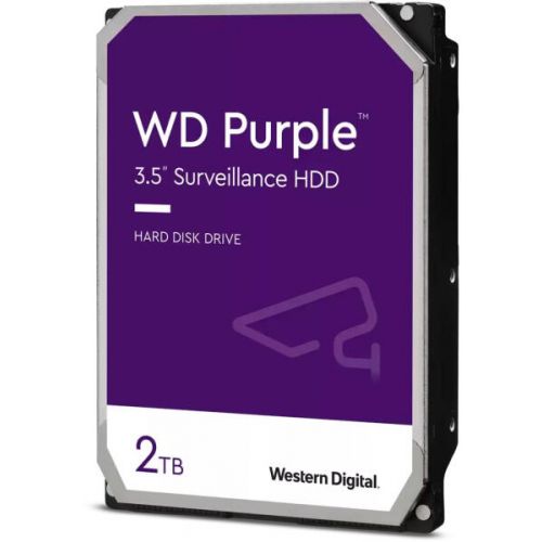 HDD WD 2TB, Purple, 5.400 rpm, buffer 256 MB, pt supraveghere, "WD22PURZ"