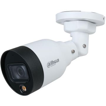 Camera supraveghere exterior IP Dahua Full Color IPC-HFW1439S-A-LED-S4, 4 MP, lumina alba 15 m, 2.8 mm, microfon, PoE