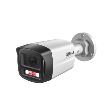 Camera supraveghere exterior IP cu iluminare duala Dahua IPC-HFW1439TL1-A-IL-0280B, 4 MP, 2.8 mm, IR / lumina alba 30 m, microfon, PoE